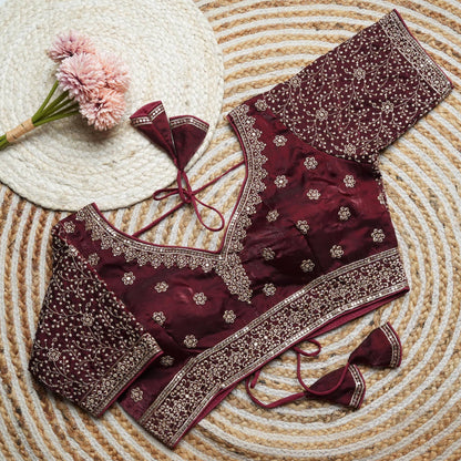 SIMMI — Silk Readymade Blouse