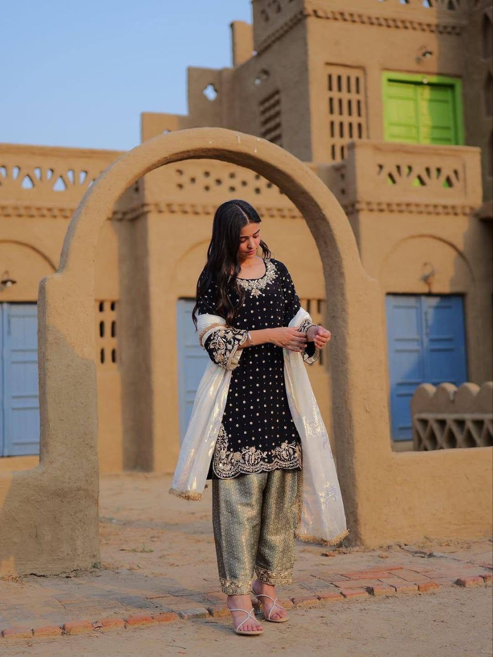 ARMINA — Pakistani Velvet Salwar Suit - Laksharaa Sarees