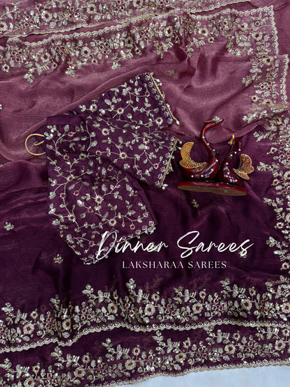 ROSALIE 2.0 — Ombre Fandy Chiffon Saree