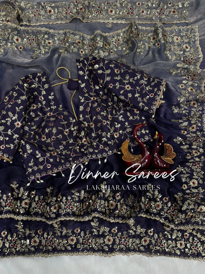 ROSALIE 2.0 — Ombre Fandy Chiffon Saree