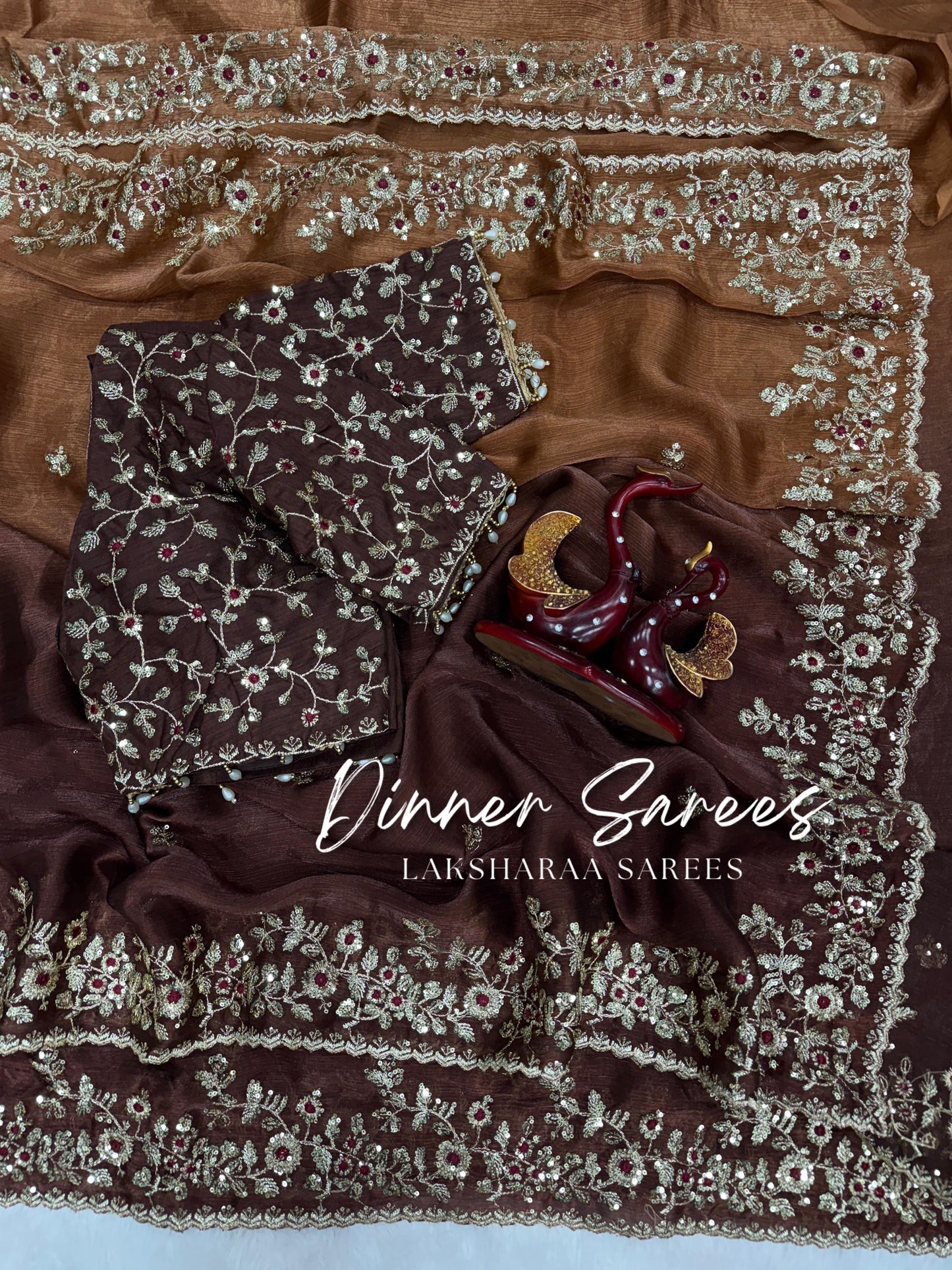 ROSALIE 2.0 — Ombre Fandy Chiffon Saree