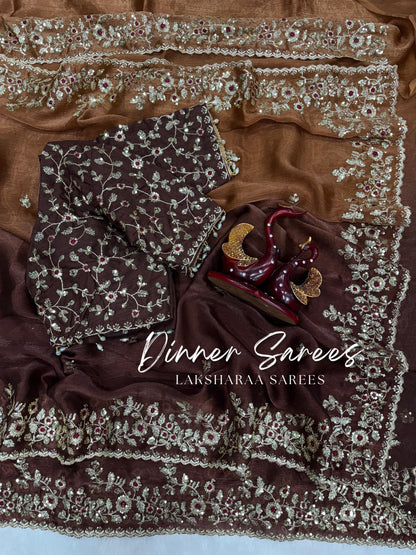 ROSALIE 2.0 — Ombre Fandy Chiffon Saree