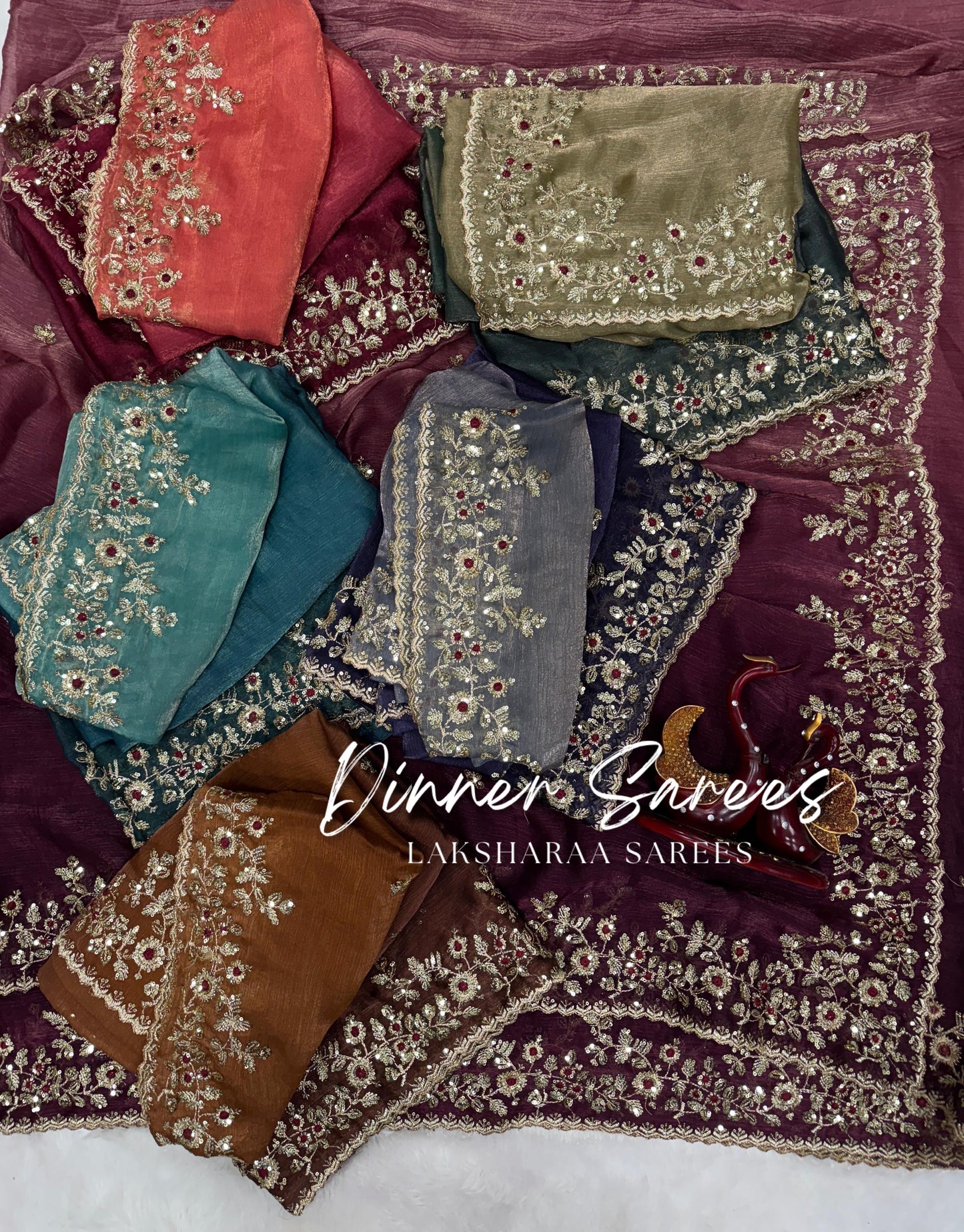 ROSALIE 2.0 — Ombre Fandy Chiffon Saree