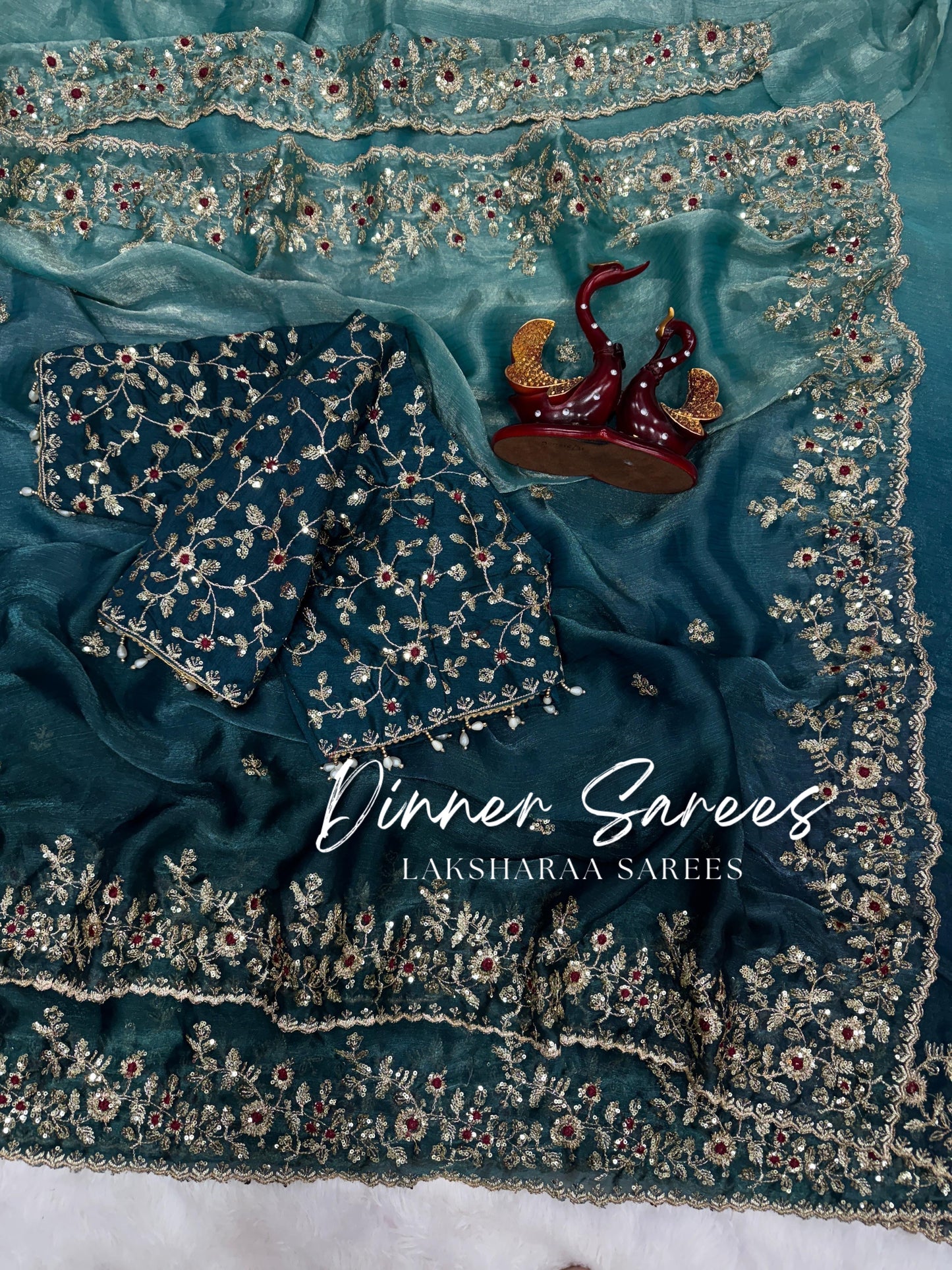 ROSALIE 2.0 — Ombre Fandy Chiffon Saree