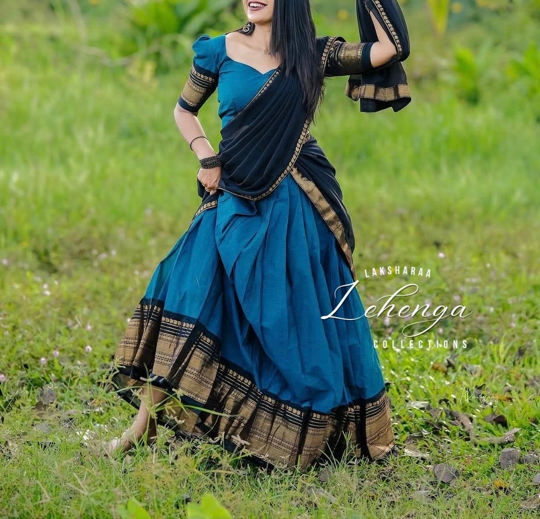 VAISHALI - Kanchi Cotton Half Sarees Lehenga