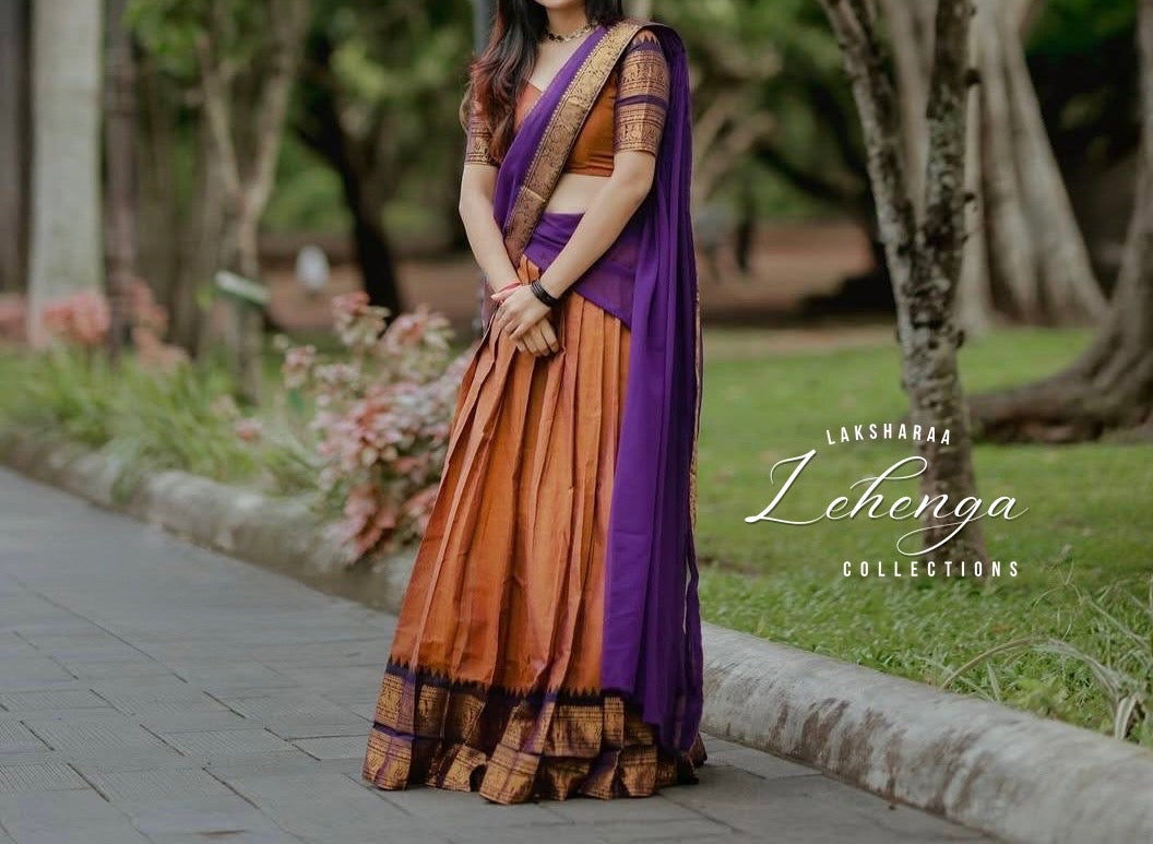 VAISHALI - Kanchi Cotton Half Sarees Lehenga