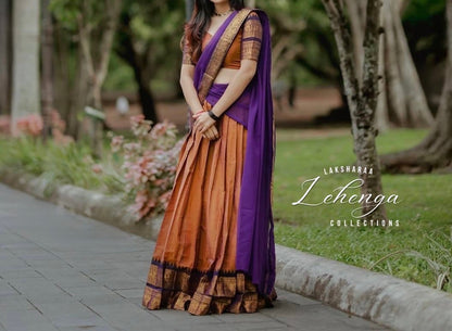 VAISHALI - Kanchi Cotton Half Sarees Lehenga