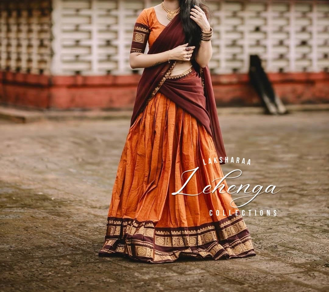 VAISHALI - Kanchi Cotton Half Sarees Lehenga