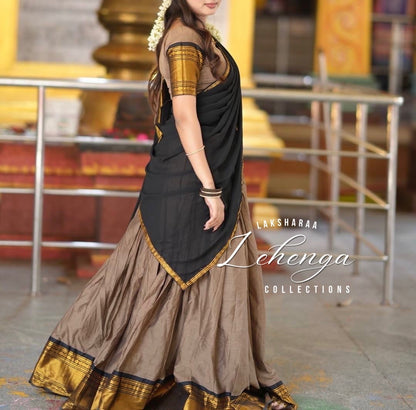 VAISHALI - Kanchi Cotton Half Sarees Lehenga
