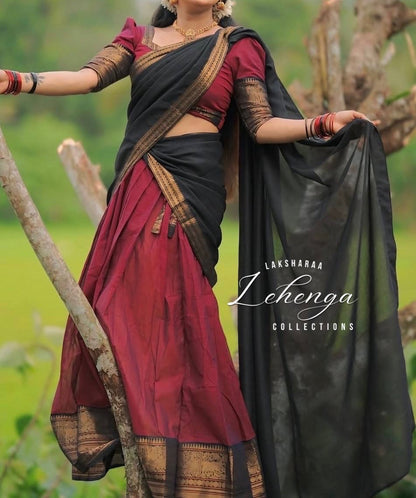 VAISHALI - Kanchi Cotton Half Sarees Lehenga