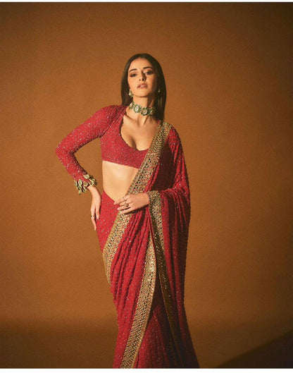 Premium Preeti Georgette Partywear Saree