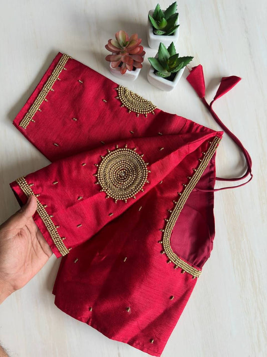 MADUREE — Readymade Silk Saree Blouse