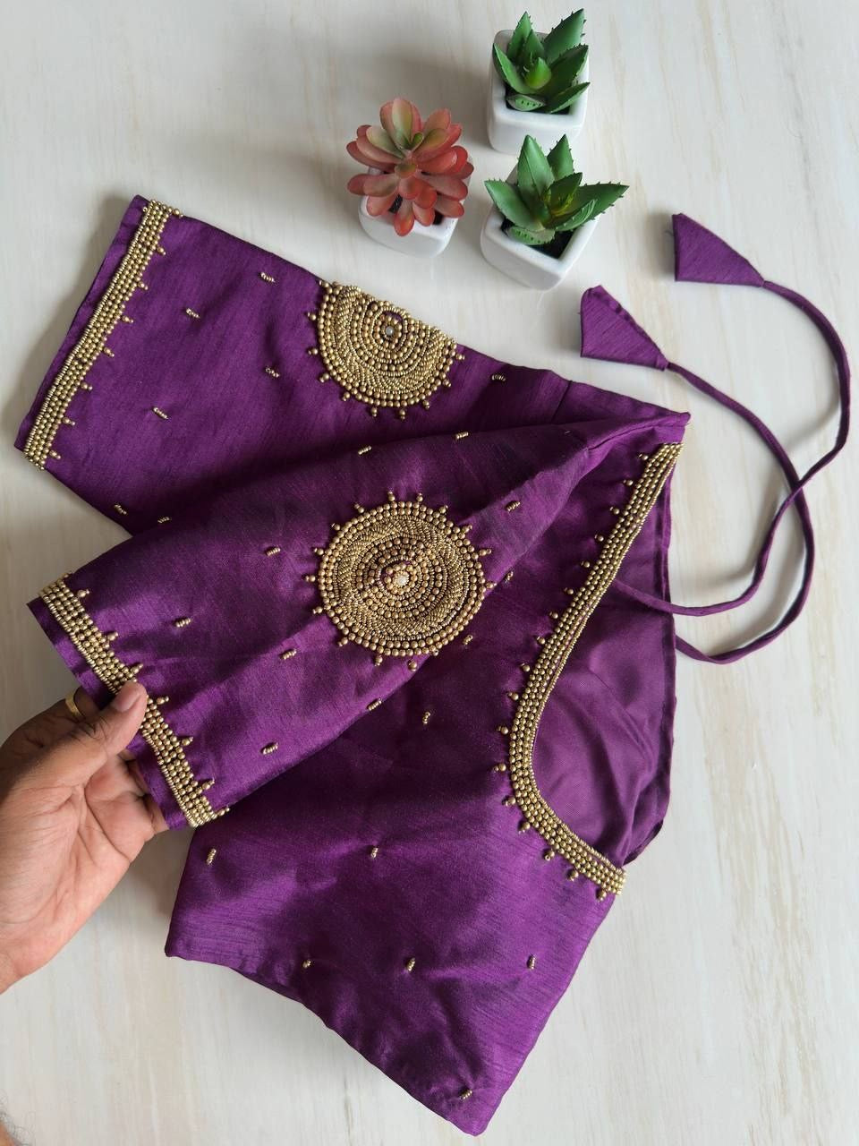MADUREE — Readymade Silk Saree Blouse