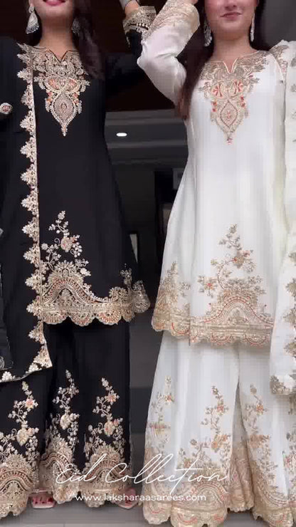 PYARI — Eid Special Pallazo Suit - Laksharaa Sarees
