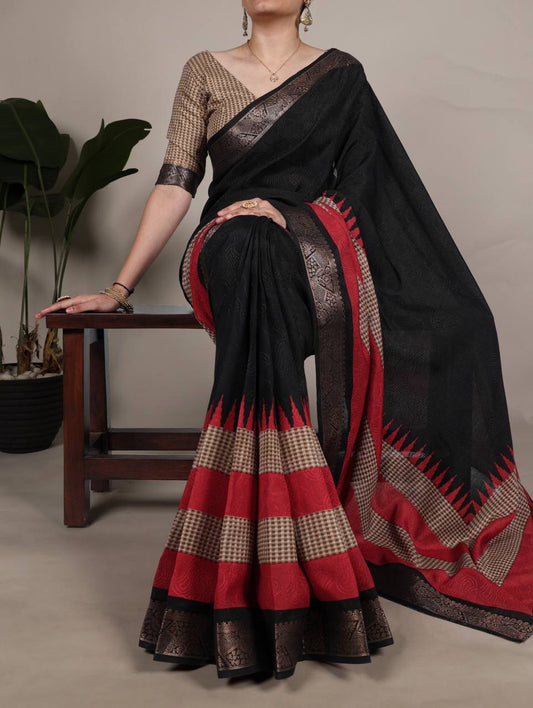 OVIYA — Soft Poly Cotton Saree