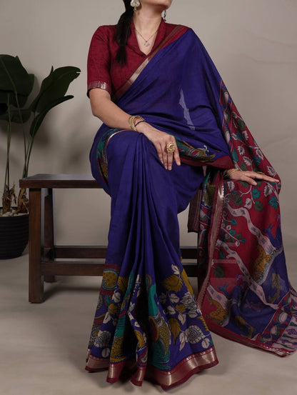 Soft Chanderi Georgette saree by Laksharaa Sarees, featuring intricate patterns and elegant drape in a traditional design.