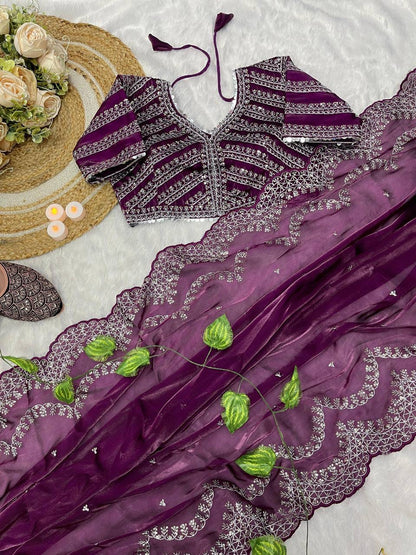 SONAM 3.0 — Shimmer Saree x Readymade Blouse