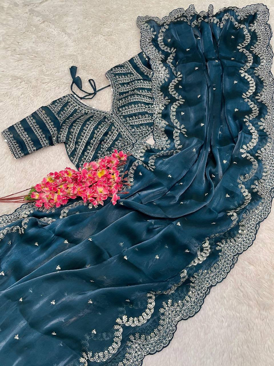 SONAM 3.0 — Shimmer Saree x Readymade Blouse