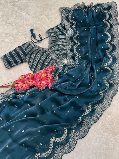 SONAM 3.0 — Shimmer Saree x Readymade Blouse