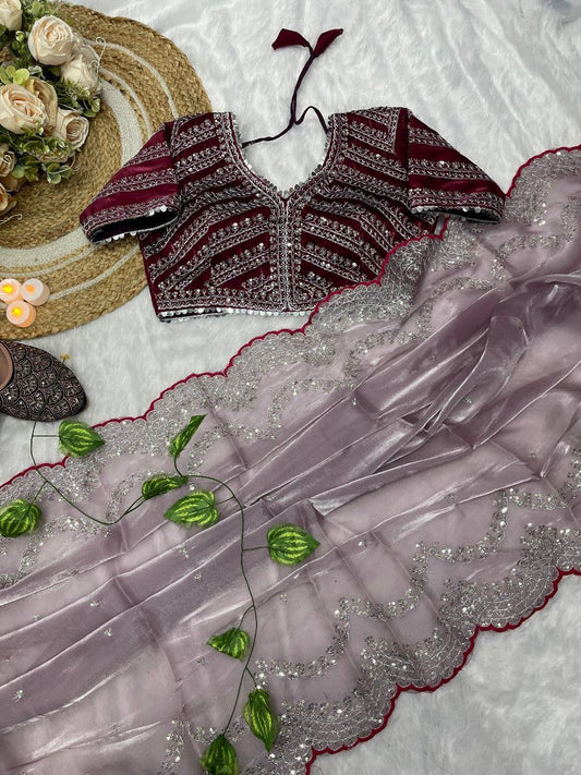 SONAM 3.0 — Shimmer Saree x Readymade Blouse