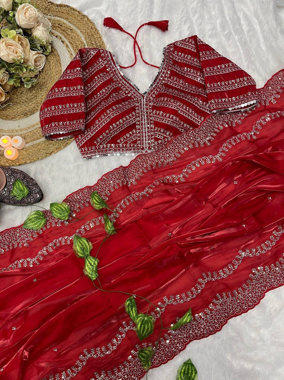 SONAM 3.0 — Shimmer Saree x Readymade Blouse