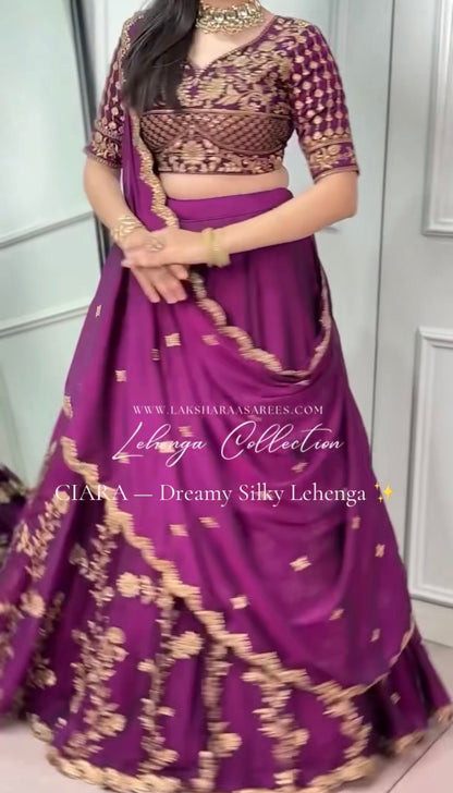 CIARA —  Pretty Rangoli Silk Lehenga