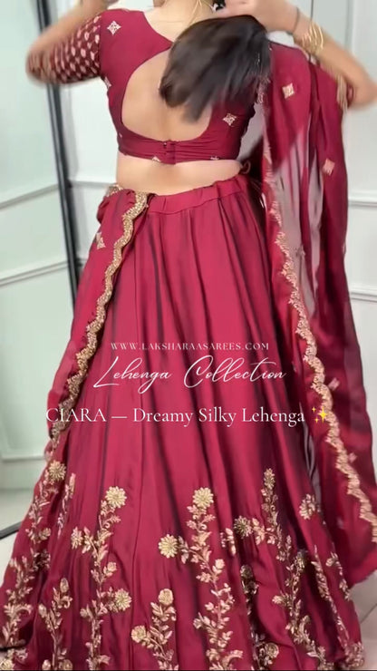 CIARA —  Pretty Rangoli Silk Lehenga