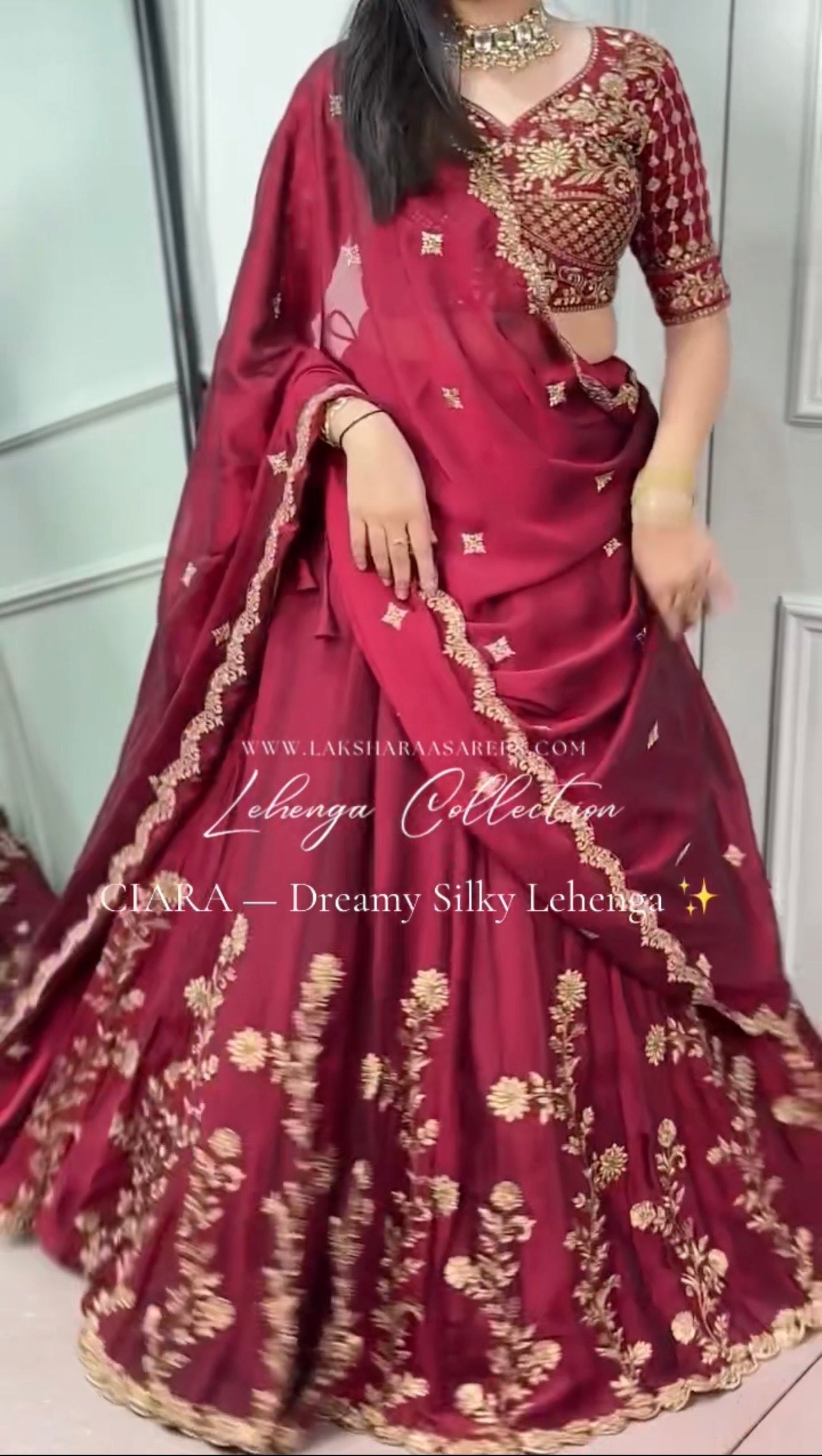 CIARA —  Pretty Rangoli Silk Lehenga