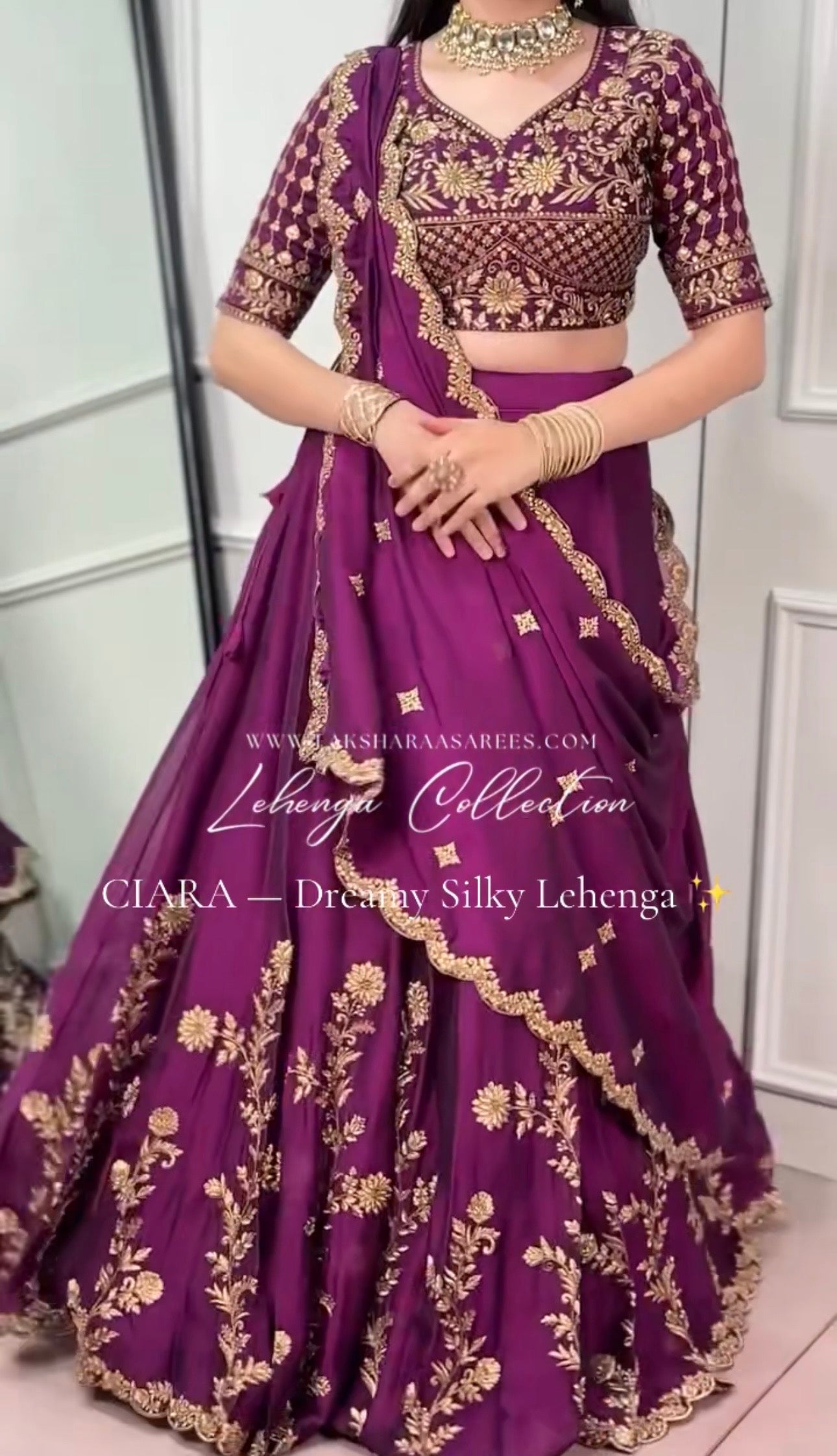 CIARA —  Pretty Rangoli Silk Lehenga