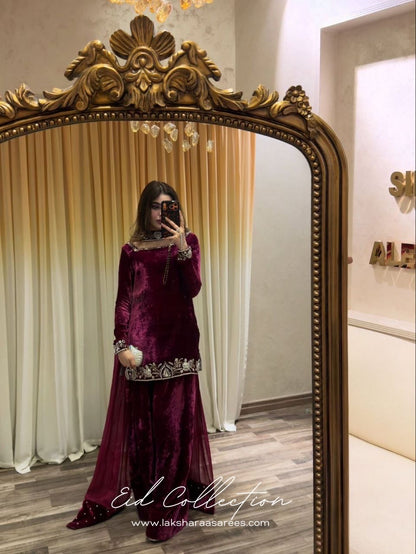 NOREEN — Pakistani Velvet Designer Suit