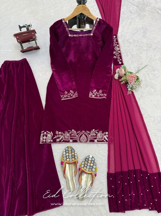 NOREEN — Pakistani Velvet Designer Suit