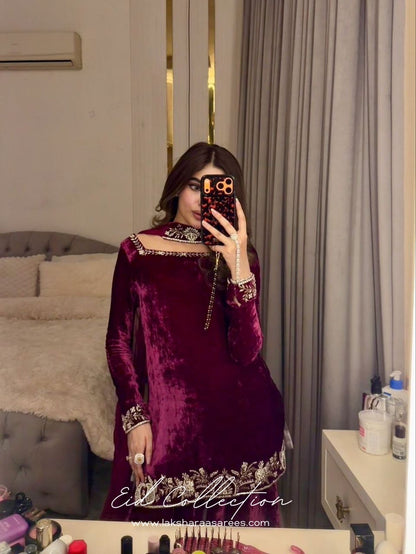 NOREEN — Pakistani Velvet Designer Suit