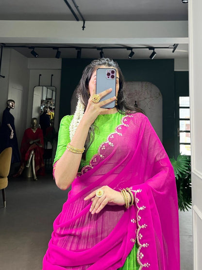 SRISHAA — Poly Cotton Half Saree Lehenga