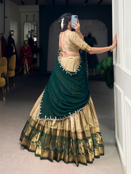 SRISHAA — Poly Cotton Half Saree Lehenga