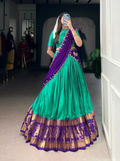 SRISHAA — Poly Cotton Half Saree Lehenga
