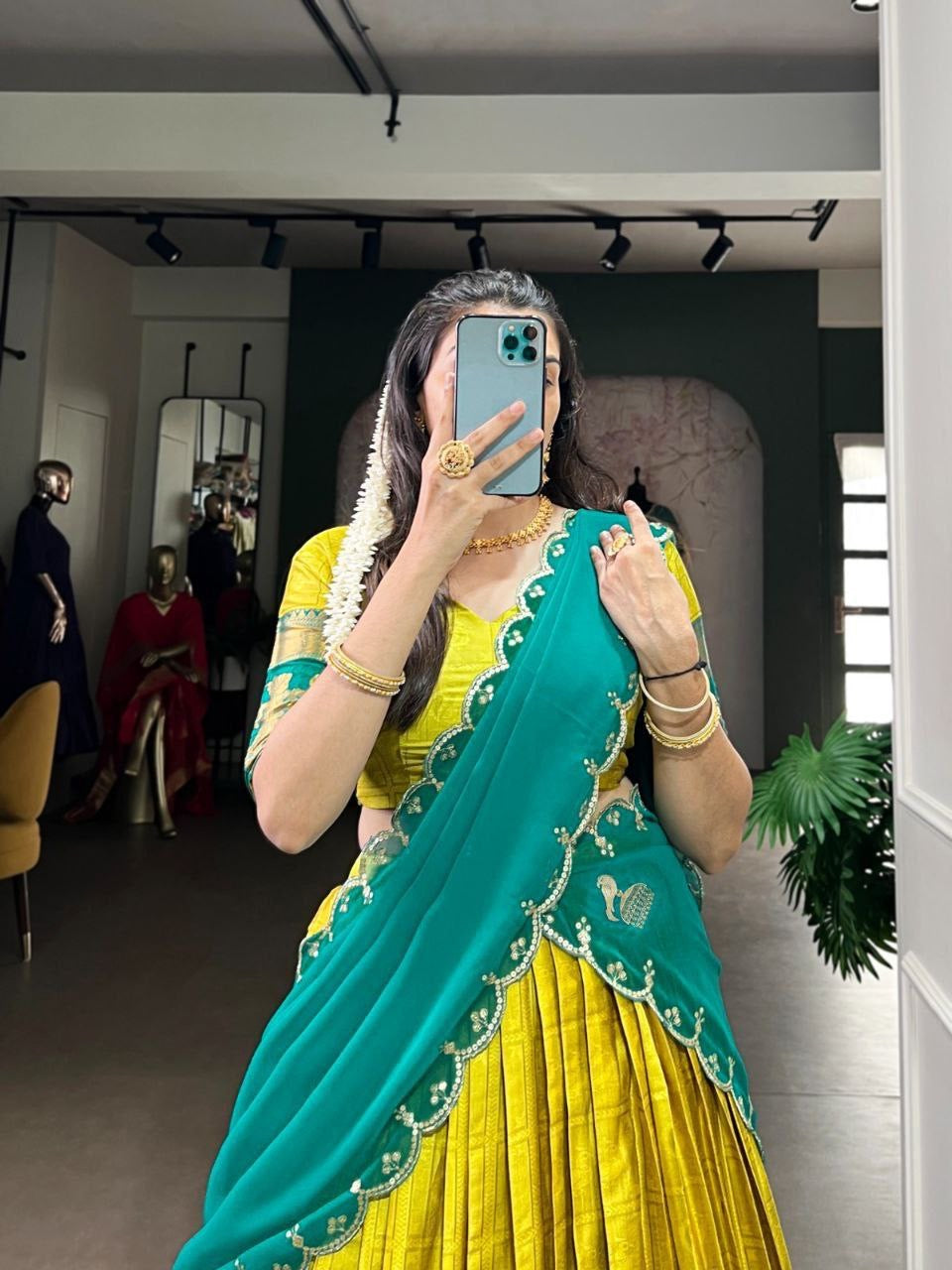 SRISHAA — Poly Cotton Half Saree Lehenga