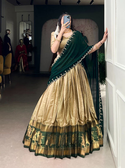 SRISHAA — Poly Cotton Half Saree Lehenga