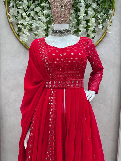 SAYA - Anarkali V Cut Split x Sharara Suit