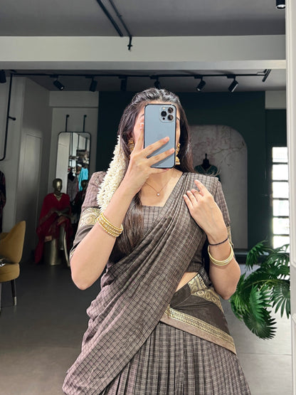 RENUKAA — Chettinad Cotton Half Saree Lehenga