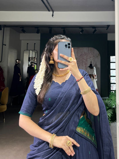 HARINI — Chanderi Silk Half Saree Lehenga