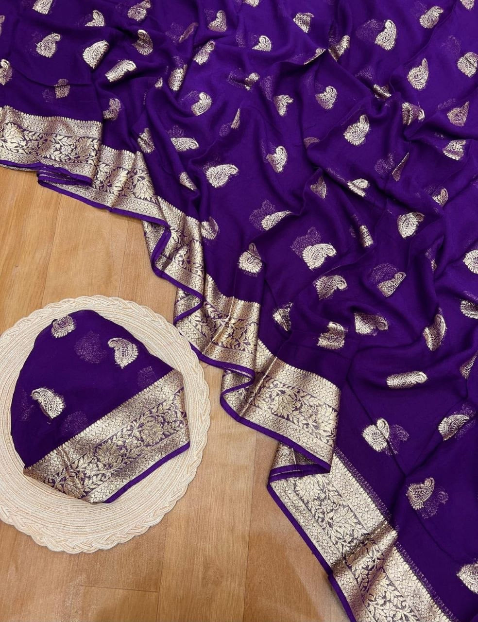 ARIA— Viscose Georgette Saree