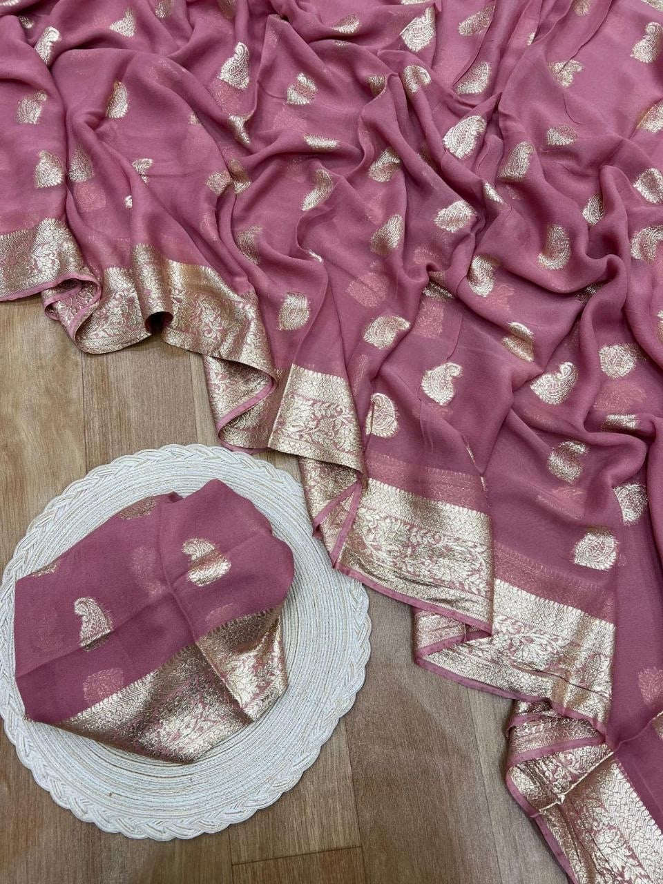 ARIA— Viscose Georgette Saree