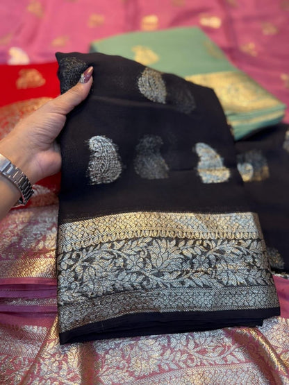 ARIA— Viscose Georgette Saree