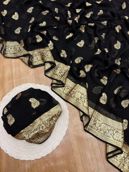 ARIA— Viscose Georgette Saree