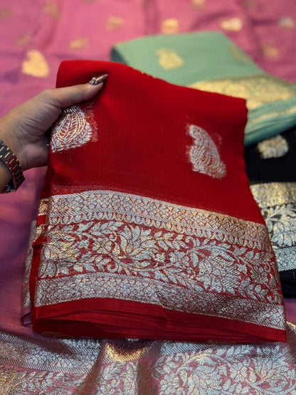 ARIA— Viscose Georgette Saree