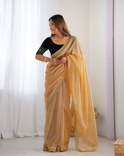 LORI — Beautiful Twill Net Dinner Saree