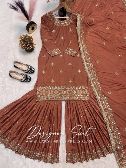 SHRADHA — Premium Crepe Silk Sharara