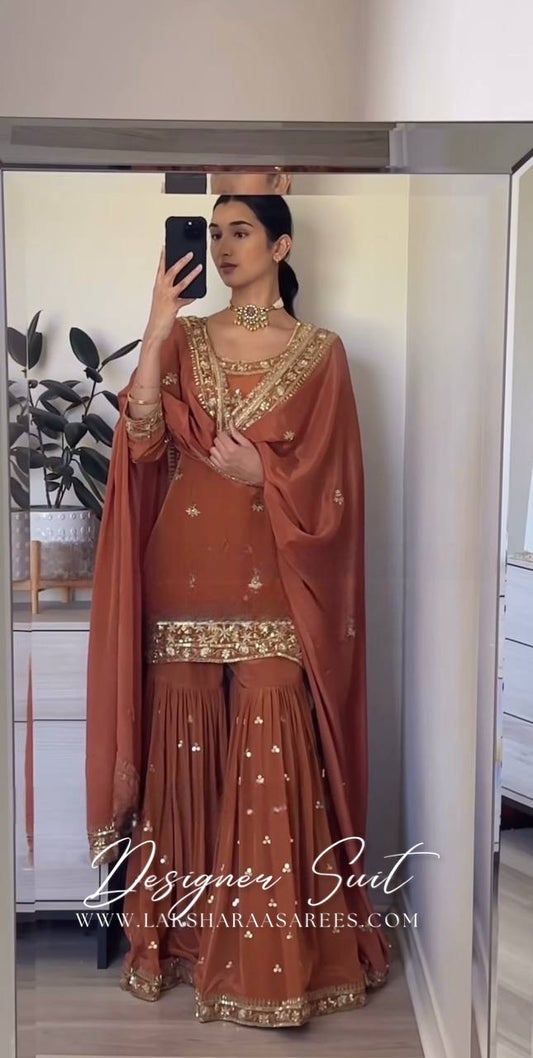 SHRADHA — Premium Crepe Silk Sharara