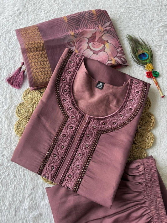 Dusty Purple Kurti Set