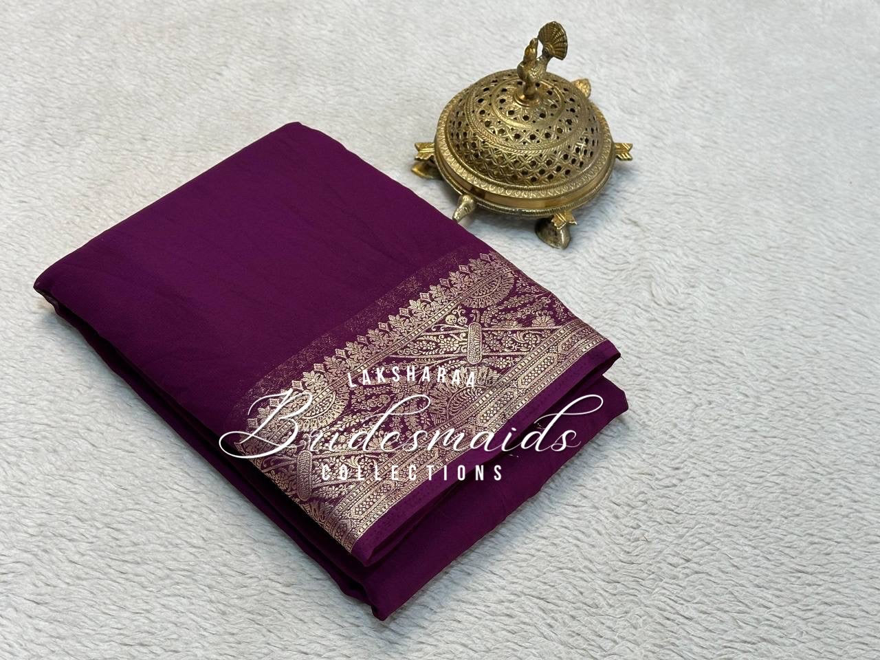 Bridesmaid Saree - Soft Viscose Saree